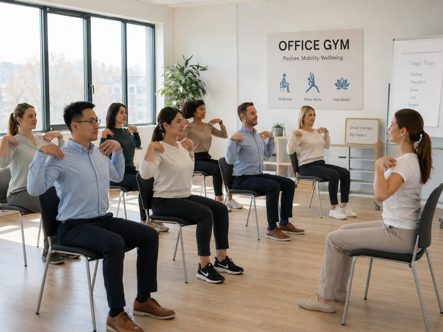 🪑 Corso Office Gym a Varese: benessere anche alla scrivania